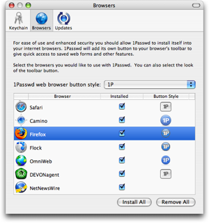 1passwd browsers list