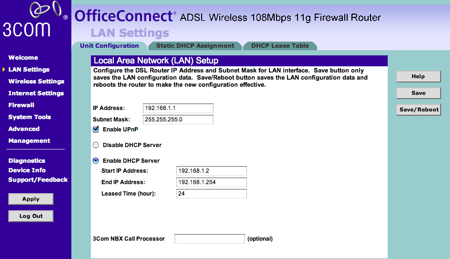 3com configurar ips