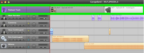 Podcasting - Garageband - Podcast Track