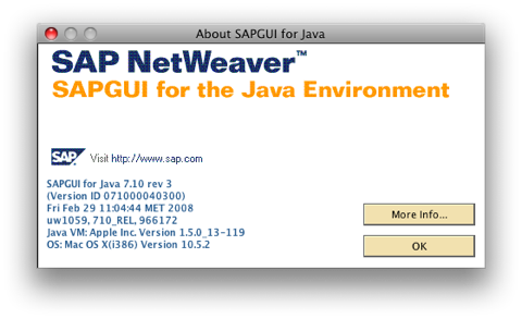 SAPGUI for Java