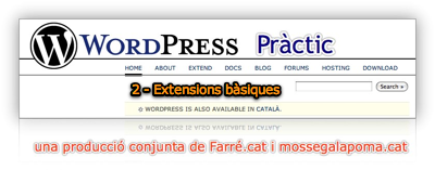 WP Pràctic 2 Extensions bàsiques