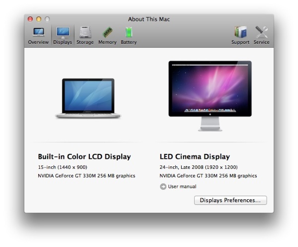 About This Mac - Macosx Lion