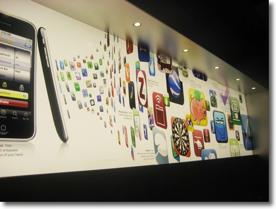 Aplicacions sortint de l'iPhone a l'Apple Store de NY