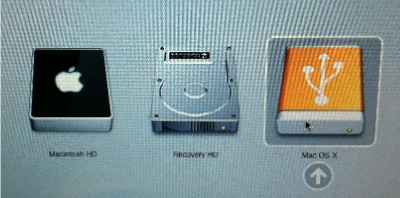 Imatge arranc MacOSX Lion des d'USB Imatge arranc MacOSX Lion des d'USB
