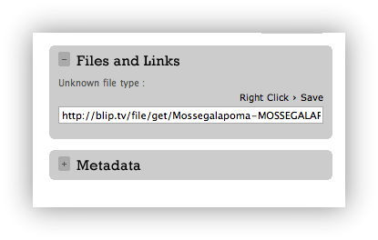 bliptv file links