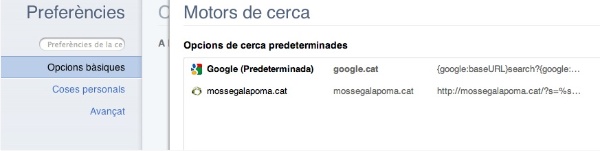 Cerca amb Google Chrome