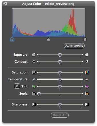 Ajustar color al Preview