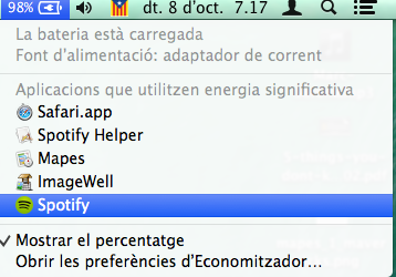 Consum d'energia a Mavericks