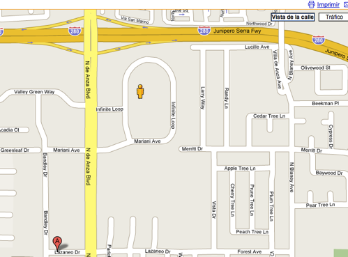 mapa cupertino google