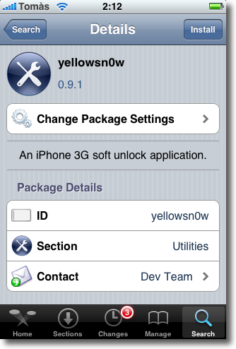 yellowsn0w iphone cydia