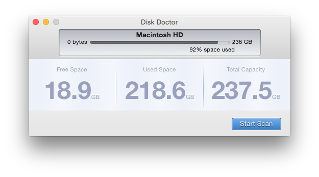 Disk Doctor Scaning