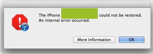 error 3200 iOS 5