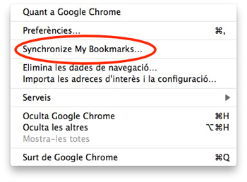 Google Chrome Sync
