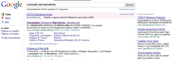 Google estafes patrocinades