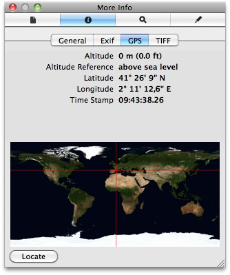 visualitza informació GPS