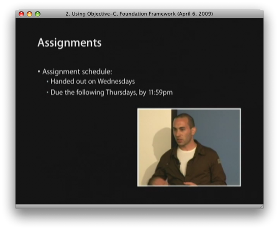 iPhone Applications Programming Stanford