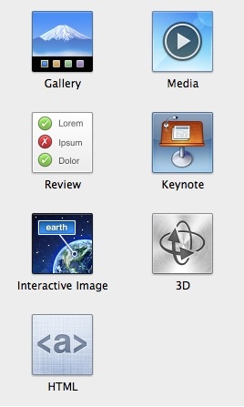 iBooks Author Widgets