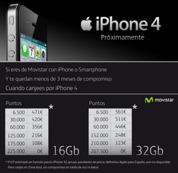 iPhone 4 a Movistar per clients