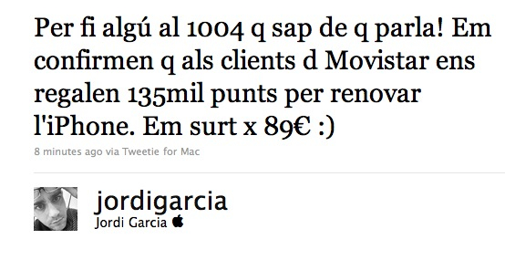 iPhone 4 twitter