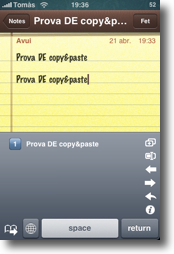 iPhone hClipboard