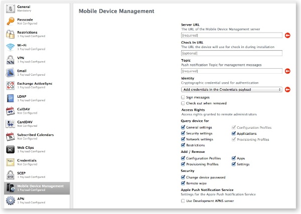 iphone configuration utility