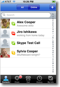Skype per iPhone