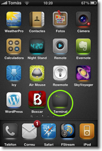 iphone terminal