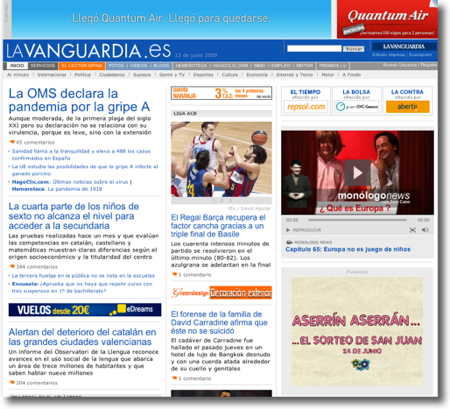 La Vanguardia abans