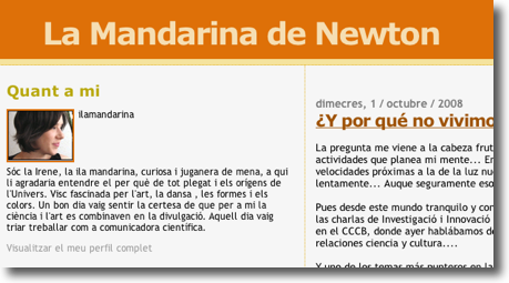 La Mandarina de Newton