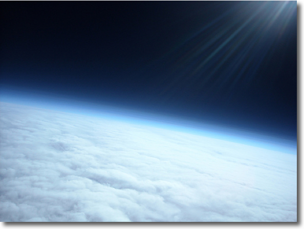Meteotek08 imatge des de 30.000 metres