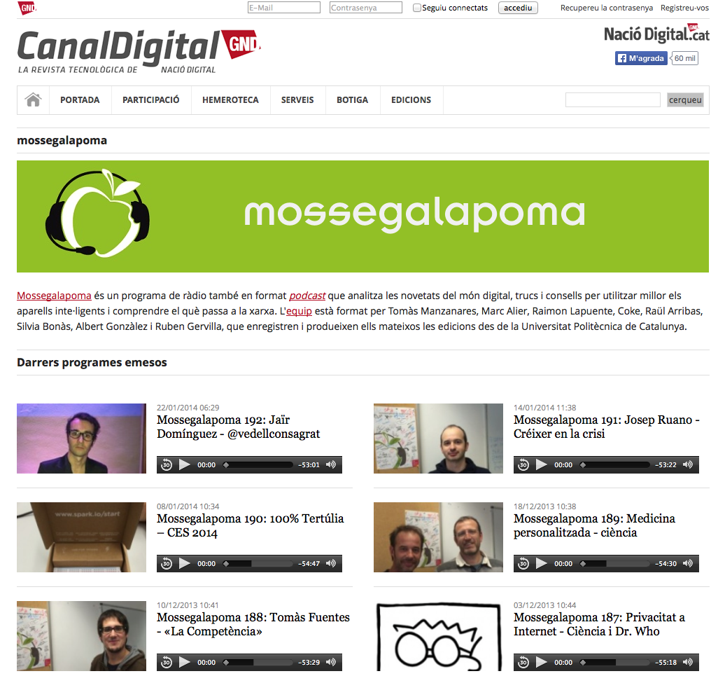 ràdio mossegalapoma al canal digital