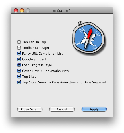mySafari 4 opcions