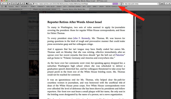 safari 5 reader