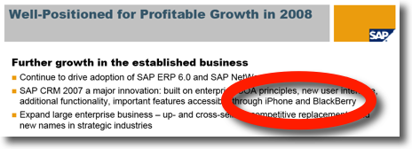 sap iphone