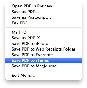Save as PDF
