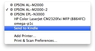 Send to Kindle