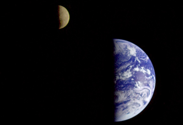 Sistema Terra-Lluna - foto original de la nasa