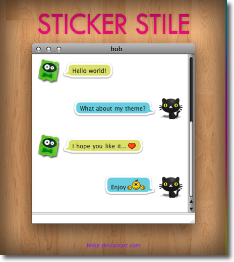 sticker style for adium