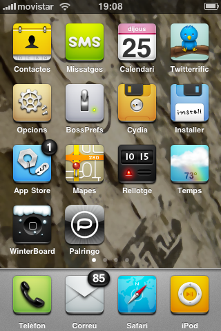 tenius iphone theme