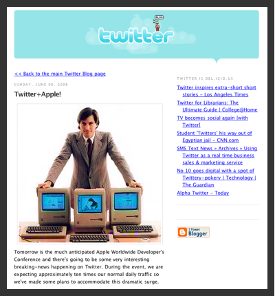 twitter advise wwdc
