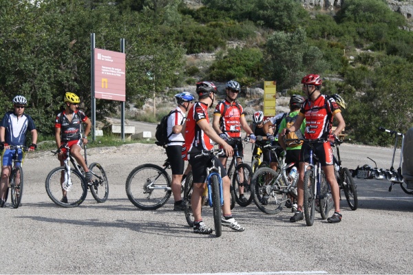 JornadesApple Ulldecona - Moment de la sortida amb BTT