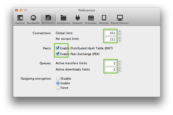 preferències bittorrent utorrent
