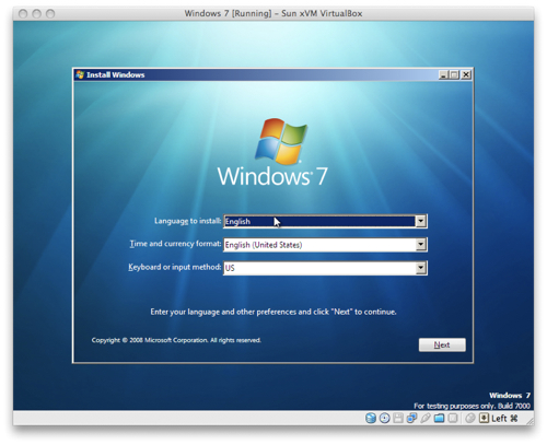 Windows 7 en un Mac