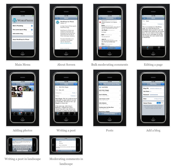 WordPress per l'iPhone